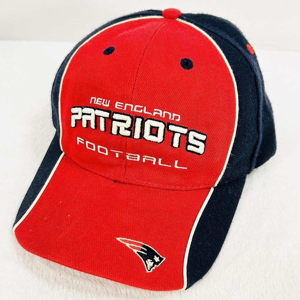 New England Patriots Football‎ Wordmark NFL Vintage Hat Cap Adjustable Strapback